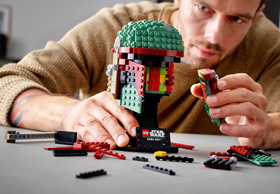 Lego® Star Wars Minifiguren Zubehär 1x Helm Boba Fett weiß Limited Edition  Neu 